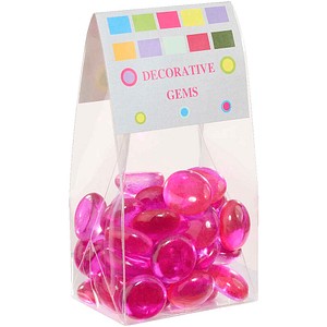 GLOREX Muggelsteine lila Glasnuggets Ø 20,0 mm, 200,0 g, 1 Pack