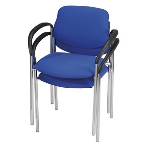 Nowy Styl Besucherstühle Styl blau Stoff, 2 St.