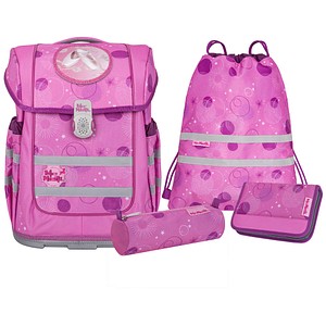 Mc®Neill Schulranzen-Set COMPACTO PINKY Kunstfaser pink