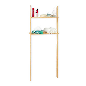 relaxdays Waschmaschinenregal braun 66,0 x 30,0 x 175,0 cm, 1 St.