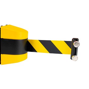 EICHNER Absperrband gelb, schwarz 5,0 cm x 4,6 m