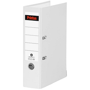 Printus Ordner weiß Karton 8,0 cm DIN A4, 1 St.