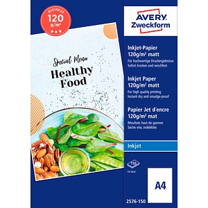 AVERY Zweckform Fotopapier 2576-150 DIN A4 matt 120 g/qm 150 Blatt