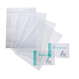 DURABLE Einsteckfolien für Türschilder CRYSTAL SIGN REFILL 14,8 x 14,8 cm, 10 St.