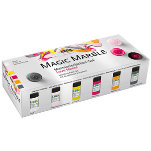 KREUL Magic Marble Marmorierfarben farbsortiert 6 x 20,0 ml, 6 St.
