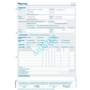 BOI Pflegevertrag Formulare, 50 St.