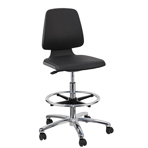 bimos Arbeitsdrehstuhl Labsit grau, schwarz Kunstleder