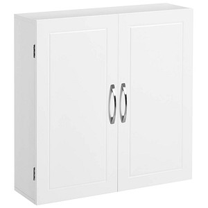 VASAGLE Bad-Hängeschrank weiß 60,0 x 18,0 x 60,0 cm