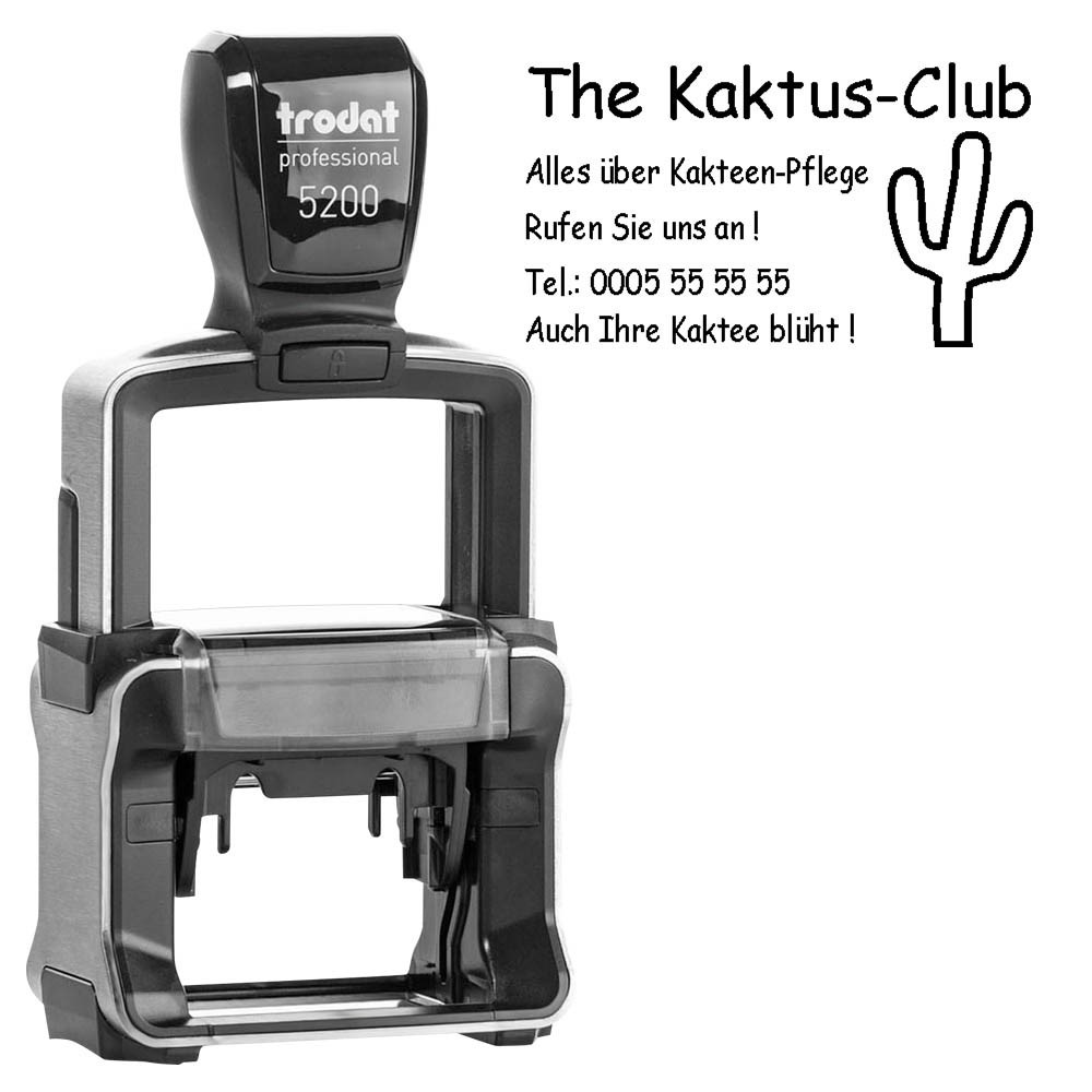 Trodat Datums- Und Textstempel Classic 1117 Schwarz/grau 1117