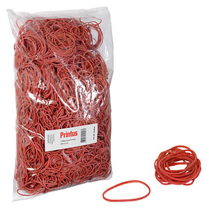 Printus Gummiringe rot, Ø 4,0 cm, 1000,0 g
