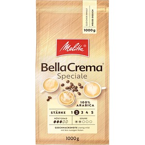 Melitta BellaCrema Speciale Kaffeebohnen Arabicabohnen mild 1,0 kg