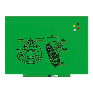 rocada Whiteboard Skinwhiteboard 75,0 x 115,0 cm grün Stahl