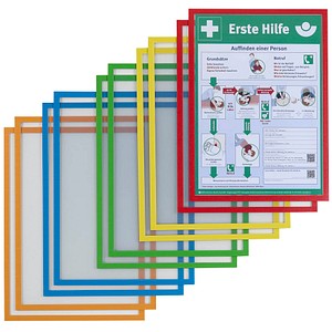 FRANKEN Magnetrahmen ECO farbsortiert A4, 10 St.
