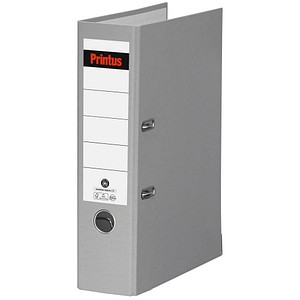 Printus Ordner grau Karton 8,0 cm DIN A4, 1 St.