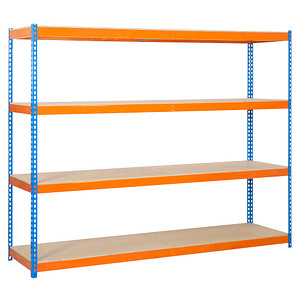 Simonrack Schwerlastregal ECOFORTE 1206-4 458100047201264 orange, blau 120,0 x 60,0 x 200,0 cm