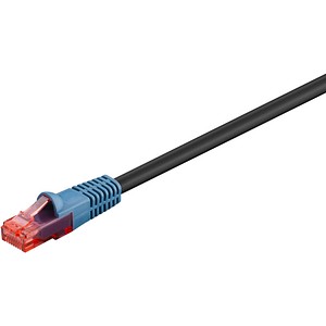 goobay RJ-45 Netzwerkkabel 50,0 m schwarz bis zu 1,0 Gbit/Sek. bis zu 250 MHz, 1 St.