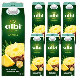 albi® Fruchtnektar Ananas 6x 1,0 l