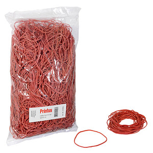 Printus Gummiringe rot, Ø 6,5 cm, 1000,0 g
