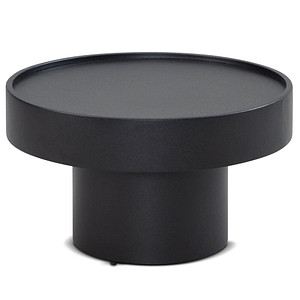 WOHNLING Beistelltisch rund Eisen schwarz 60,0 x 60,0 x 36,0 cm, 1 St.