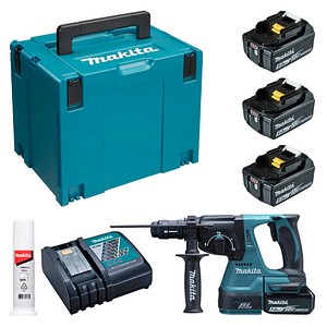 makita DHR243RT3J  Akku-Kombihammer-Set 18,0 V, mit 3 Akkus