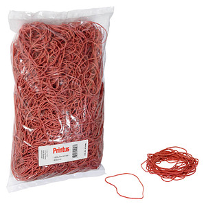 Printus Gummiringe rot, Ø 8,5 cm, 1000,0 g