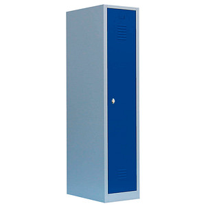 LÜLLMANN Spind enzianblau, lichtgrau 515111, 1 Schließfach 41,5 x 50,0 x 180,0 cm