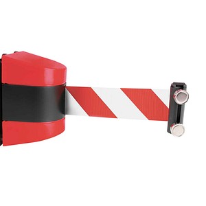 EICHNER Absperrband rot, weiß 5,0 cm x 4,6 m