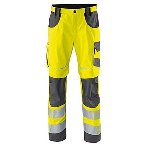KÜBLER® unisex Warnschutzhose REFLECTIQ warngelb, anthrazit Größe 44