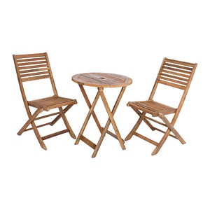Garden Pleasure Sitzgruppe IBARRA, natur Holz, 3-teilig