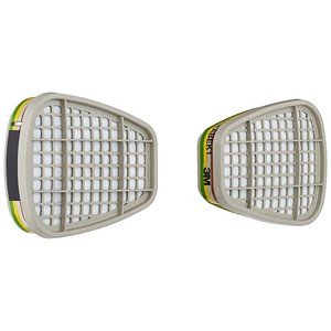3M Filter für Atemschutzmasken 6059 ABEK1 EN 14387:2004 + A1:2008 ABEK1, 1 Paar