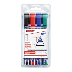 edding 363 Whiteboard-Marker farbsortiert 1,0 - 5,0 mm, 4 St.