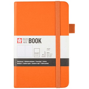 Sakura Notizbuch ca. DIN A7 liniert, bernstein Hardcover 160 Seiten, 1 St.