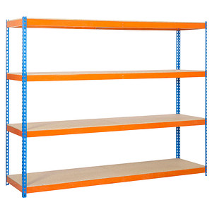 Simonrack Schwerlast-Weitspannregal SIMONFORTE 1804-4 458100045201848 blau, orange 180,0 x 45,0 x 200,0 cm