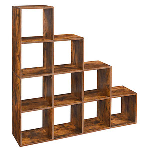 VASAGLE Bücherregal braun 129,5 x 29,0 x 129,5 cm, 1 St.