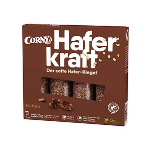 CORNY Haferkraft Kakao Müsliriegel 4 Riegel