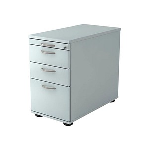 HAMMERBACHER Solid SC40 Standcontainer lichtgrau 4 Auszüge Stahl-Bügelgriff chrom 42,8 x 80,0 x 72,0 - 76,0 cm