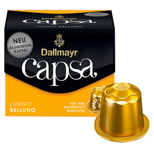 Dallmayr Capsa LUNGO BELLUNO Kaffeekapseln Arabicabohnen mild 10 Portionen