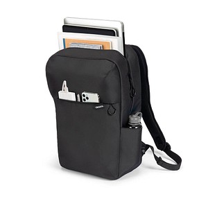 DICOTA Laptop-Rucksack COMMUTER Kunstfaser schwarz 16,0 l bis 40,6 cm (16 Zoll)