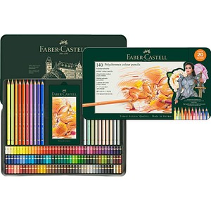 FABER-CASTELL POLYCHROMOS Buntstifte farbsortiert, 140 St.