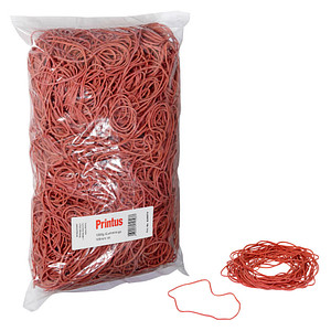 Printus Gummiringe rot, Ø 10,0 cm, 1000,0 g