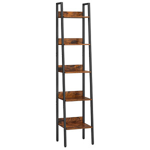 VASAGLE Bücherregal braun, schwarz 33,8 x 30,0 x 170,0 cm, 1 St.