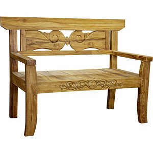 Garden Pleasure Gartenbank PADAR 940229 natur Holz 135,0 cm