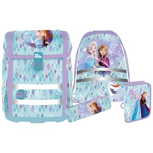 Mc®Neill Schulranzen-Set PERFECTO FROZEN Kunstfaser blau