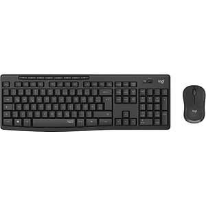 Logitech MK295 Tastatur-Maus-Set kabellos schwarz