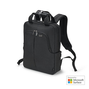 DICOTA Laptop-Rucksack Eco Slim PRO für Microsoft Surface Kunstfaser schwarz bis 38,1 cm (15 Zoll)