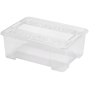 TEX Aufbewahrungsbox transparent 28,0 x 38,0 x 14,0 cm, 1 St.