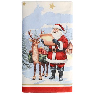 PAPSTAR Tischdecke Dear Santa 37224 weiß 120,0 x 180,0 cm, 1 St.