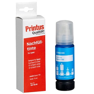 Printus  cyan Tintenflasche kompatibel zu EPSON 102/T03R24