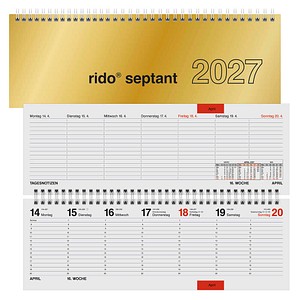 rido idé Tischquerkalender 2027, 1 St.
