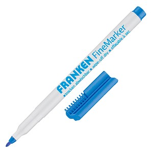 FRANKEN Whiteboard- und Flipchart-Marker blau 1,0 - 2,0 mm, 1 St.